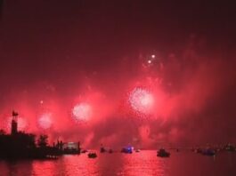 Macy's 4th of July fireworks in New York City