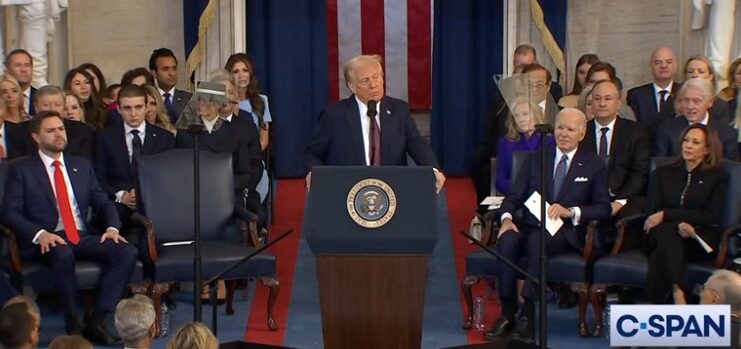 President Trump said "the golden age of America begins right now”