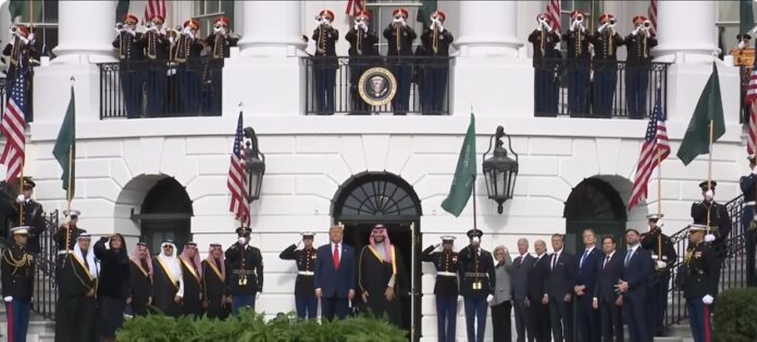 Trump welcomed Saudi Crown Prince in a display of pageantry fit for a king