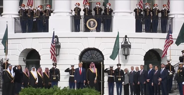 Trump welcomed Saudi Crown Prince in a display of pageantry fit for a king