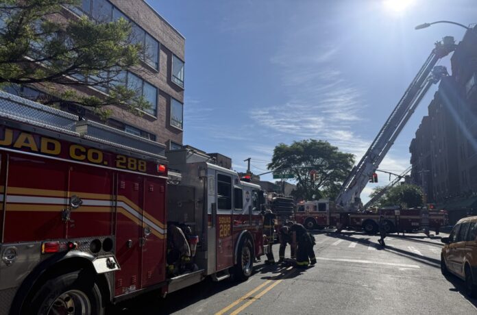 Two firefighters injured in Jackson Heights apartment building fire: FDNY