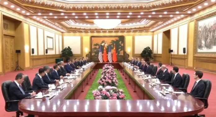 Xi says US-China relations worlds ‘most important’ as Trump praise talks at state banquet