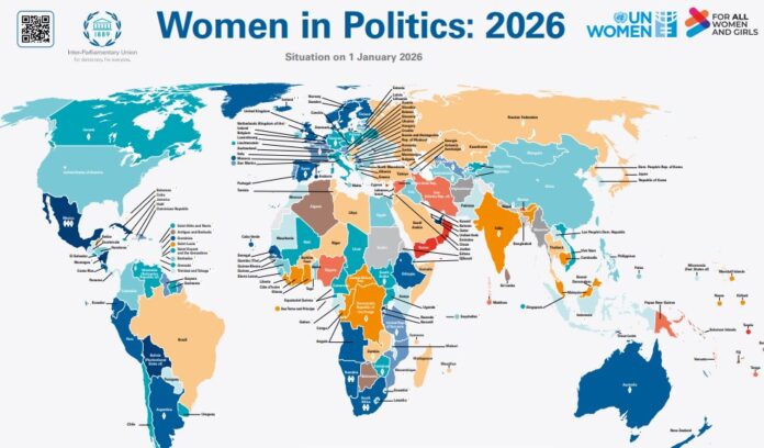 Women remain vastly under-represented in political leadership